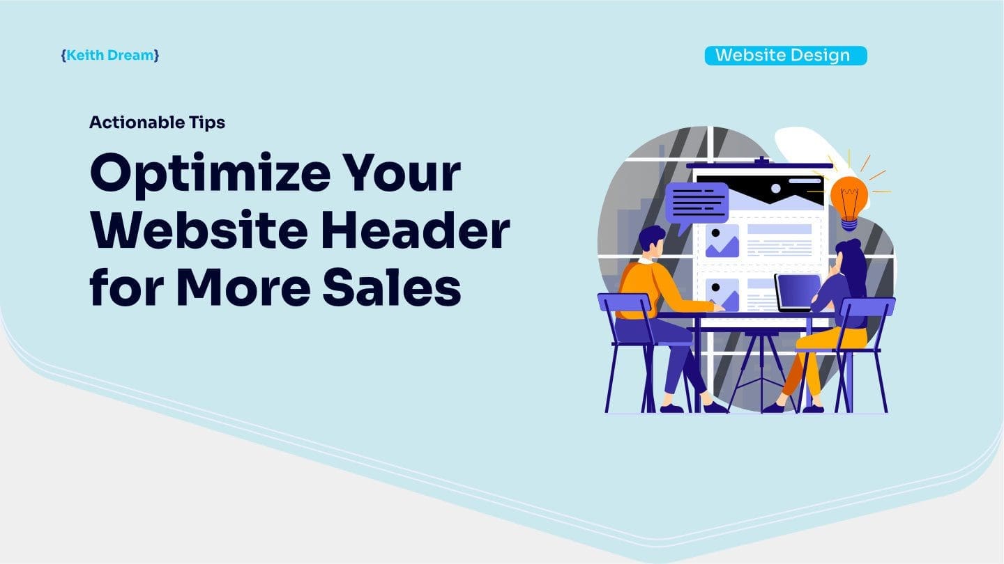 Two web developers collaborate to optimize a website header section for more sales.