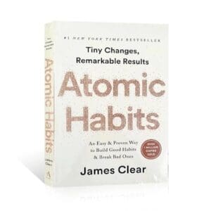 Atomic Habits by James Clear, book cover.